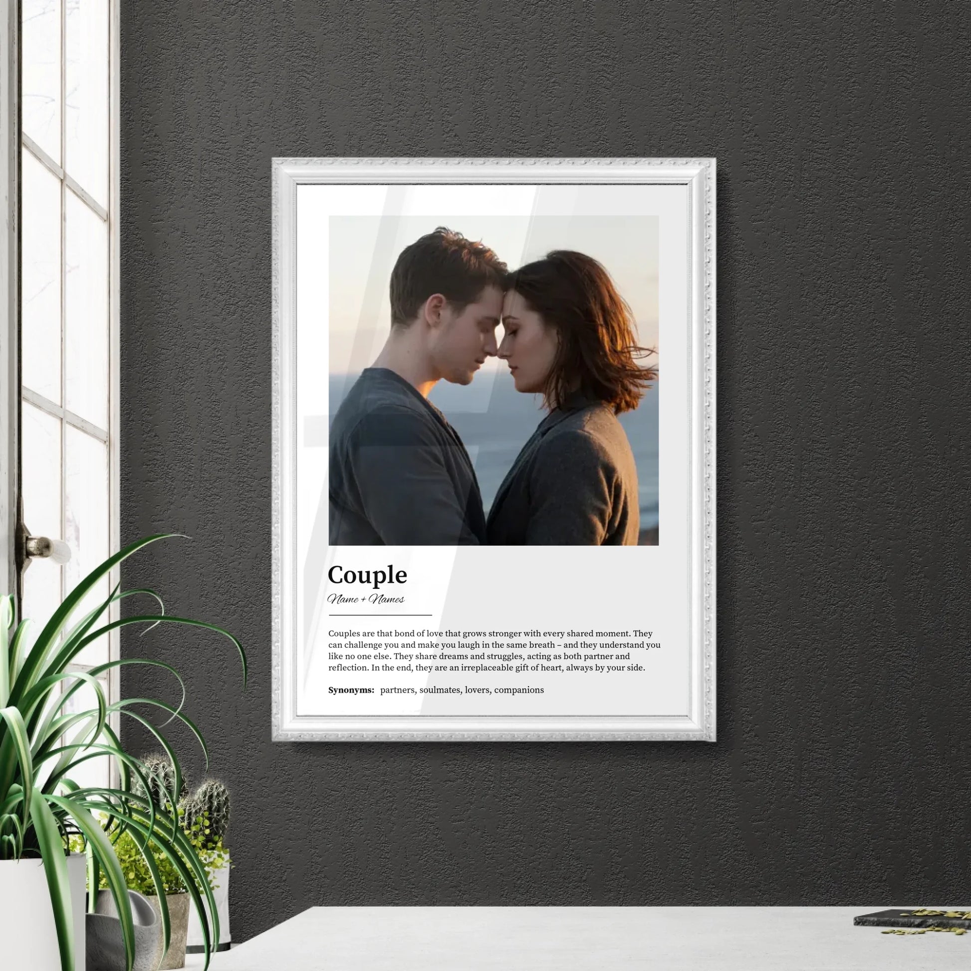 Wall Art in Retro White Frame