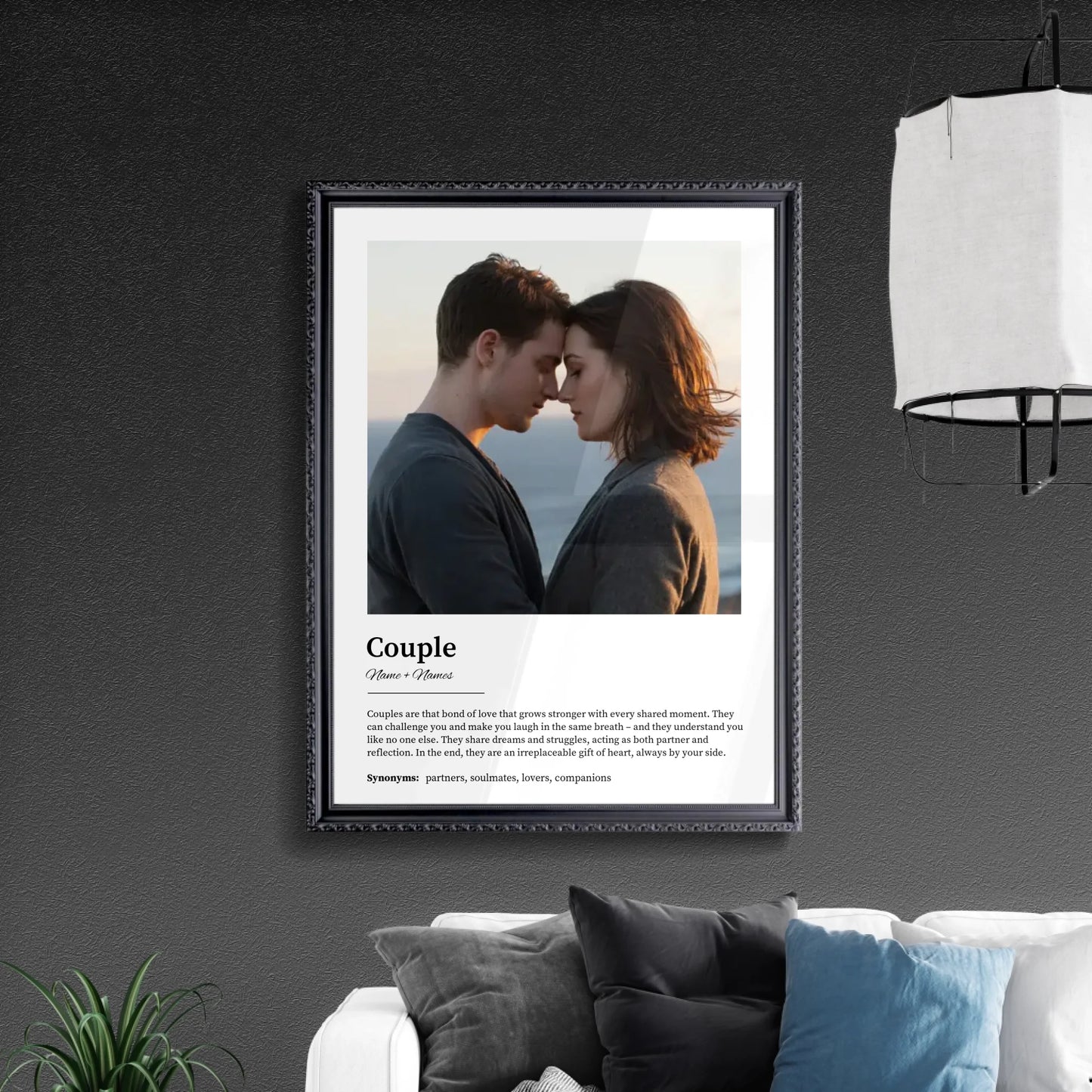 Wall Art in Retro Black Frame
