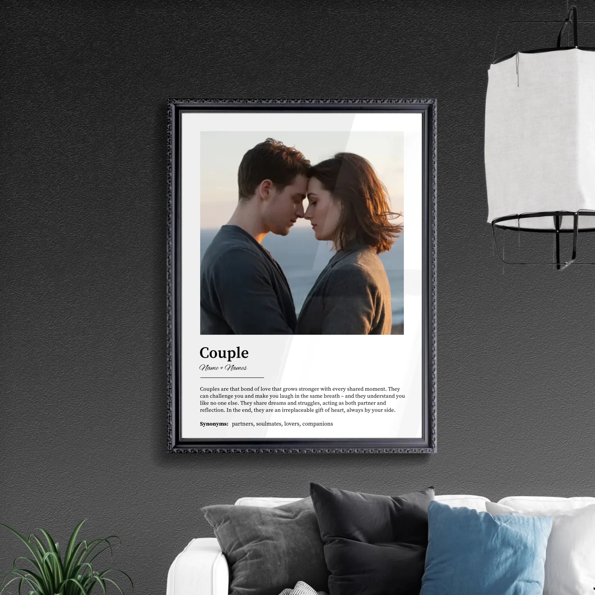 Wall Art in Retro Black Frame