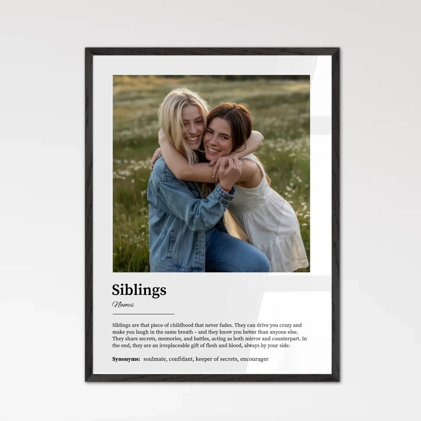 Black Framed Custom Map Print