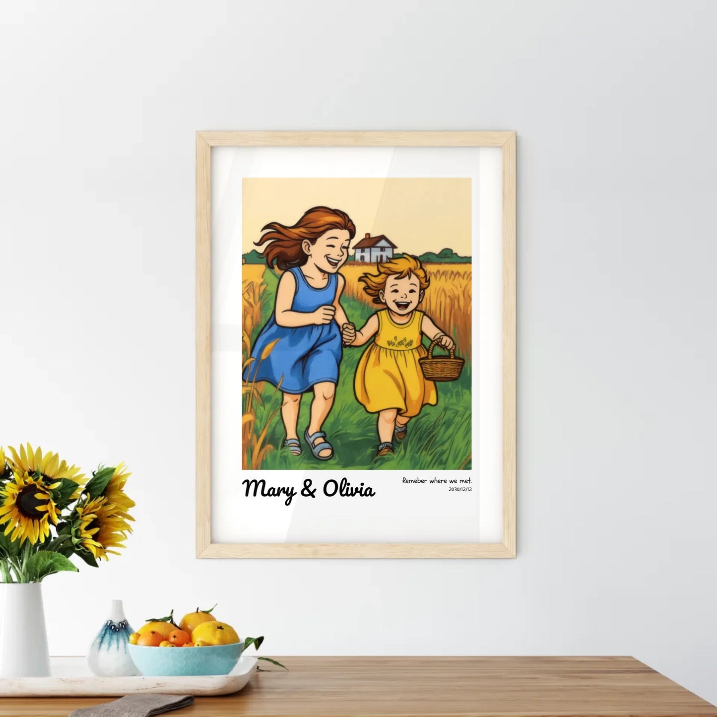 Creative Wall Art in Kitchen