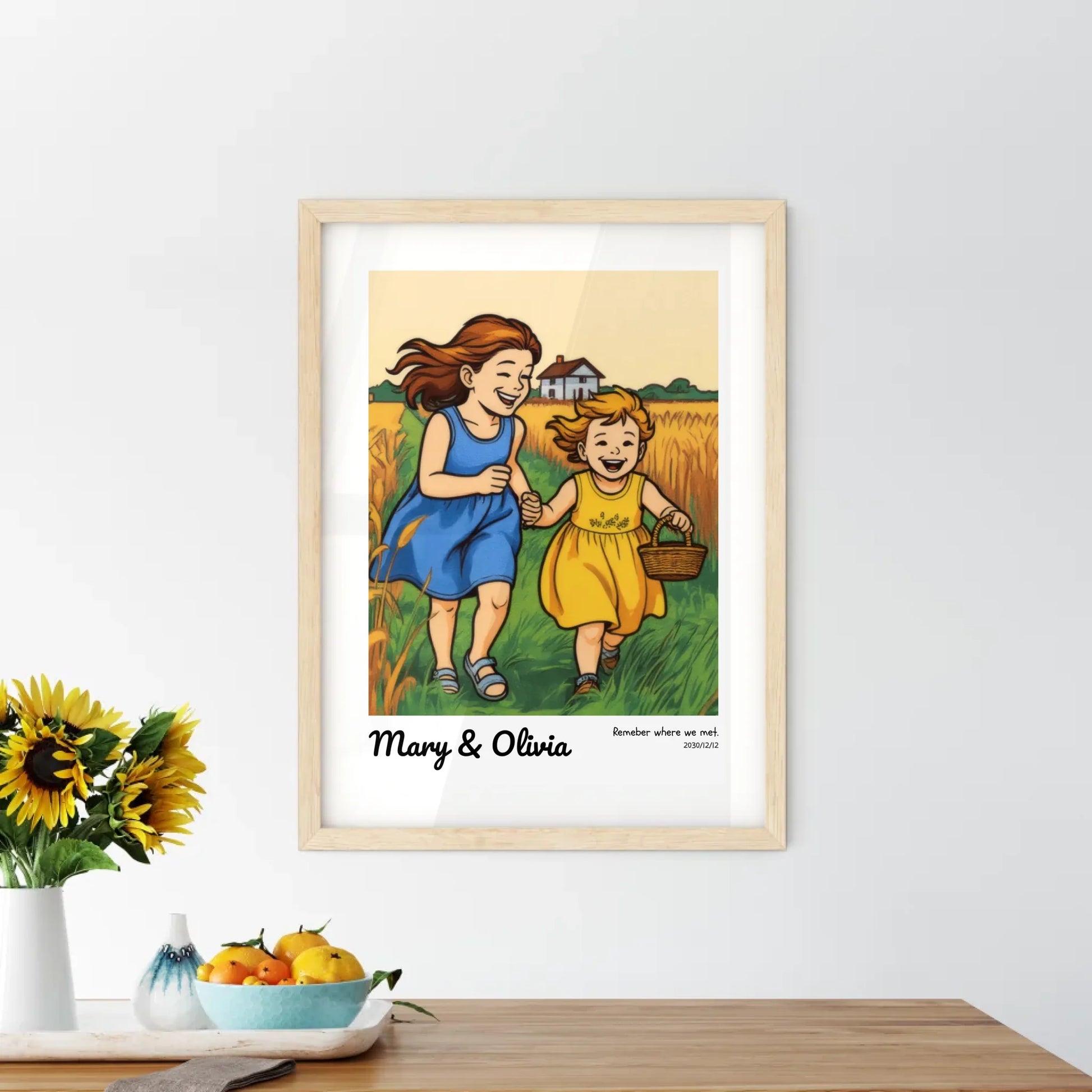 Creative Wall Art in Kitchen