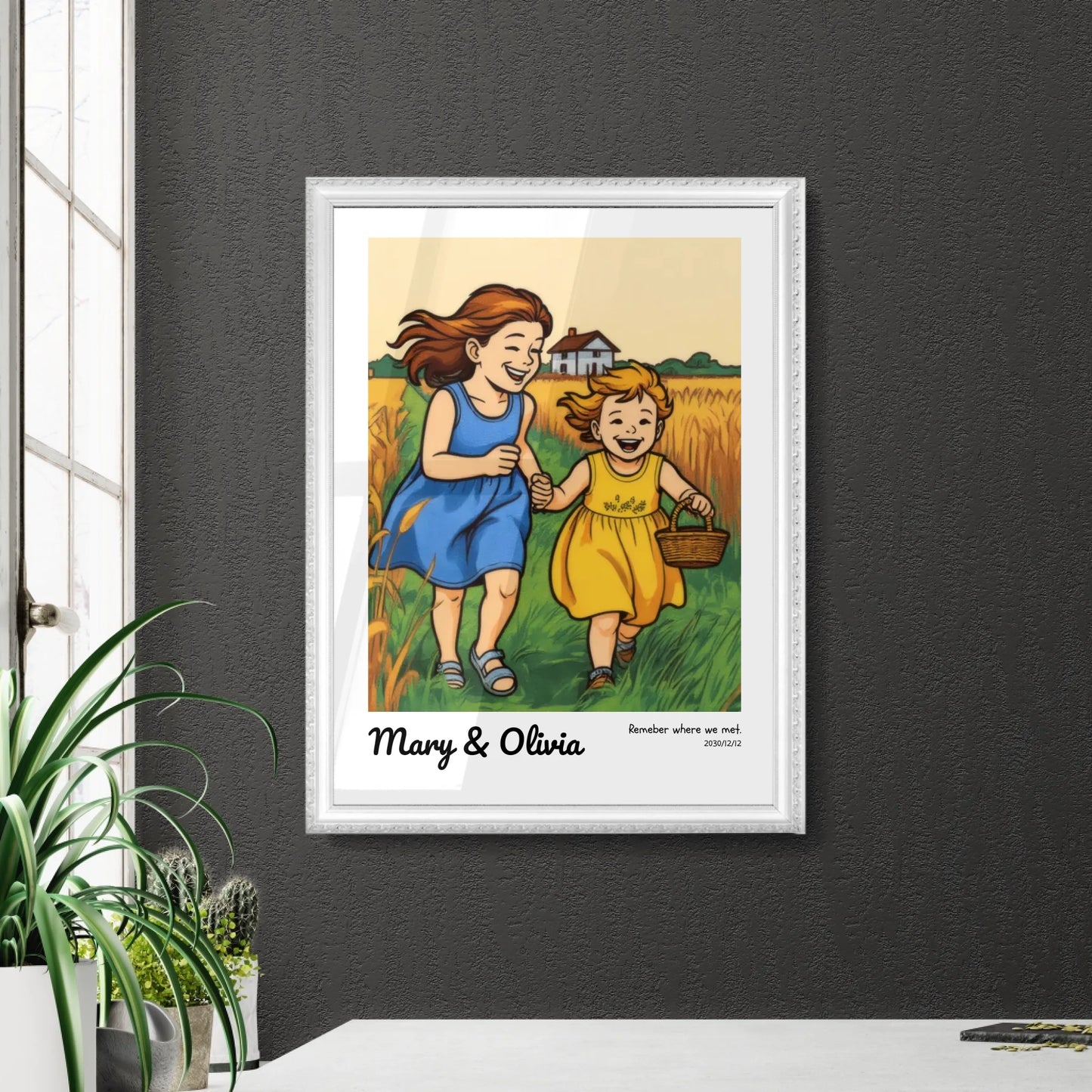 Custom Poster in Retro White Frame