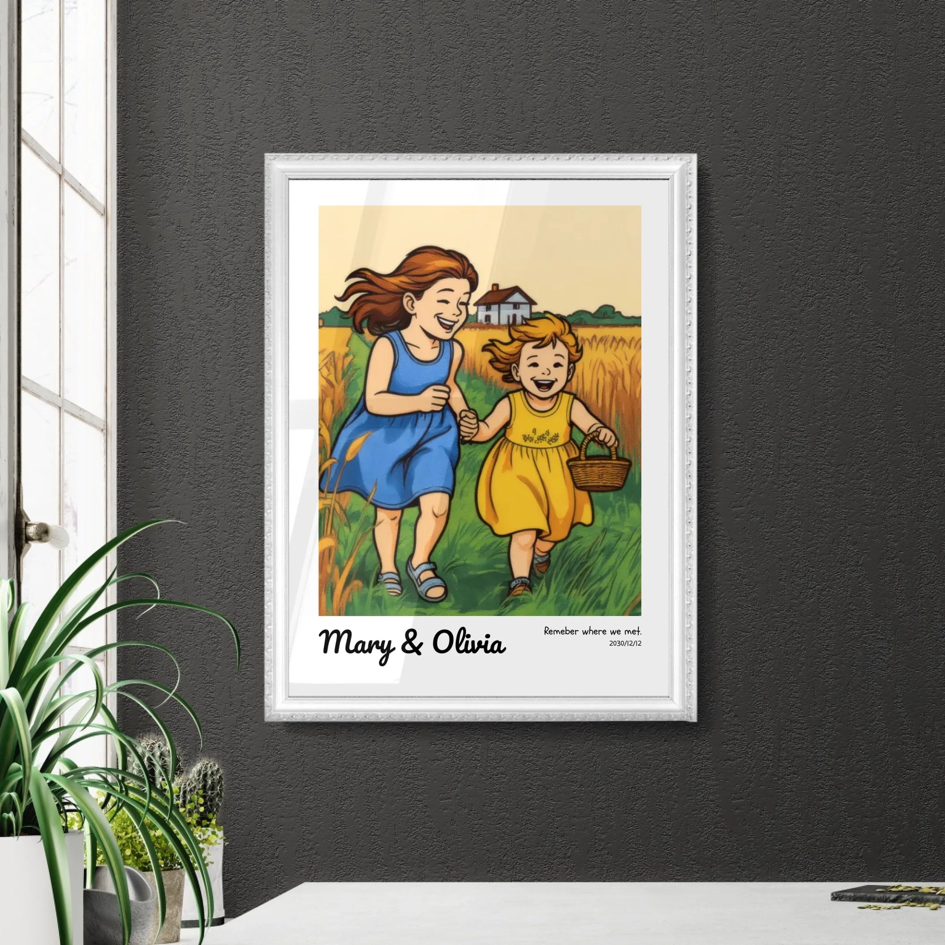 Custom Poster in Retro White Frame