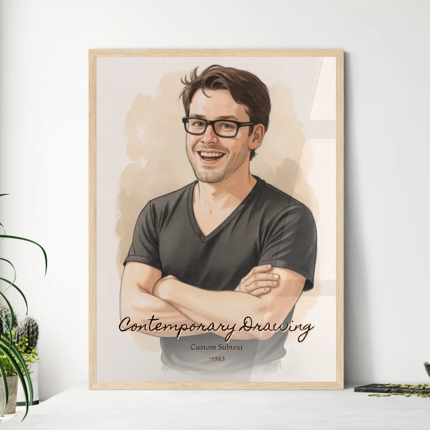 Framed Contemporary Portrait