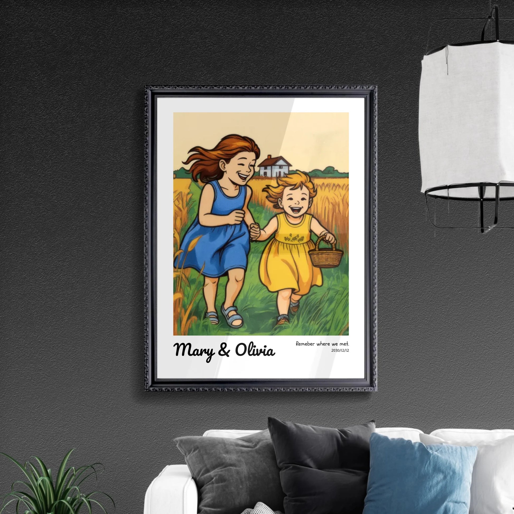 Custom Poster in Retro Black Frame