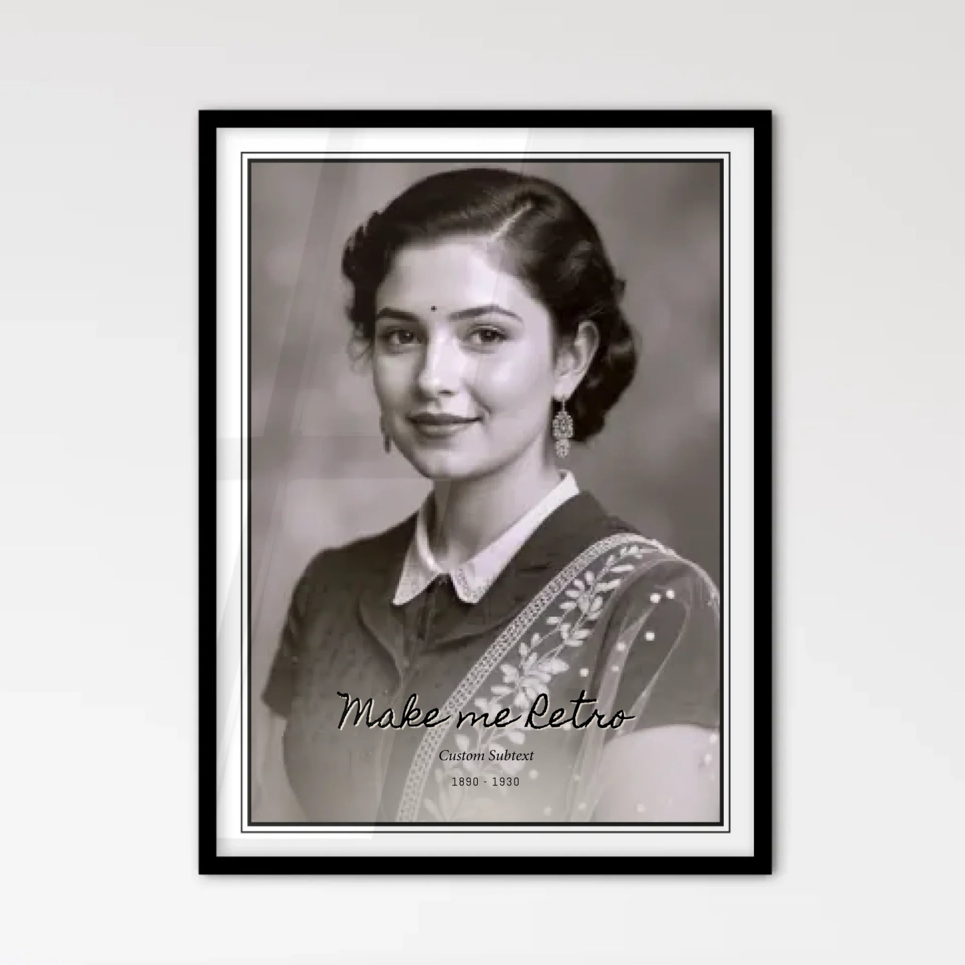 Scandinavian Map Poster Framed