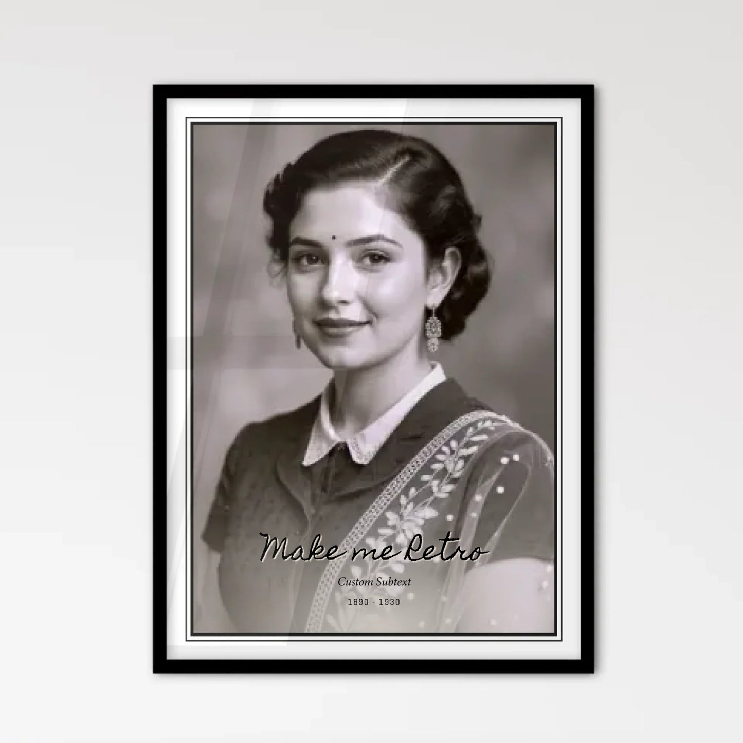 Scandinavian Map Poster Framed