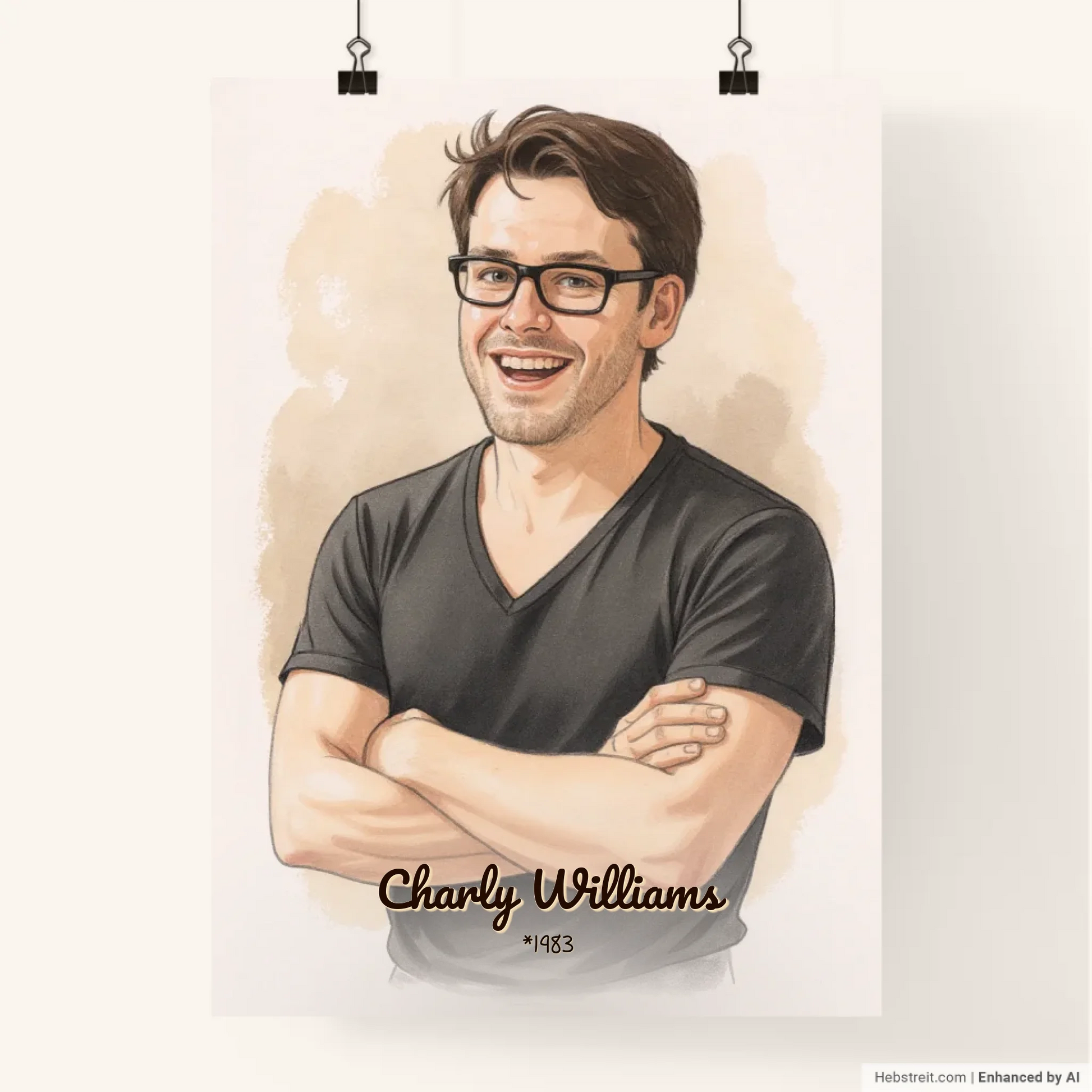 Custom Contemporary Portrait Drawing Print