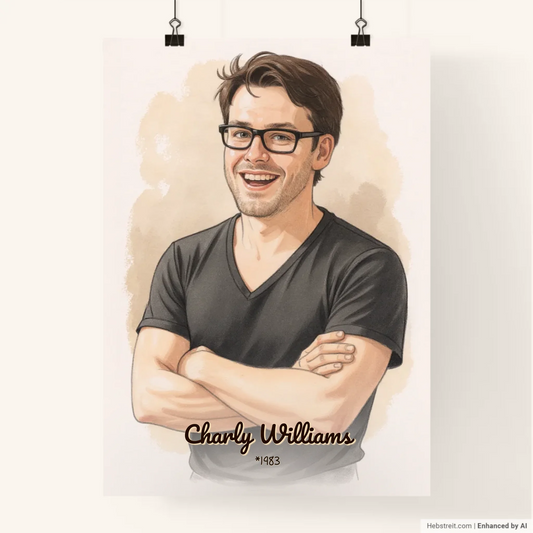 Custom Contemporary Portrait Drawing Print