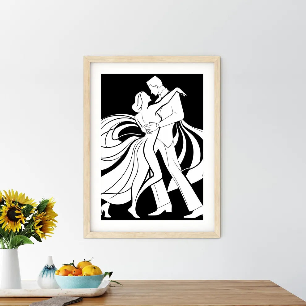 Couple Dancing Together Art Prin - Kitchen Hangings