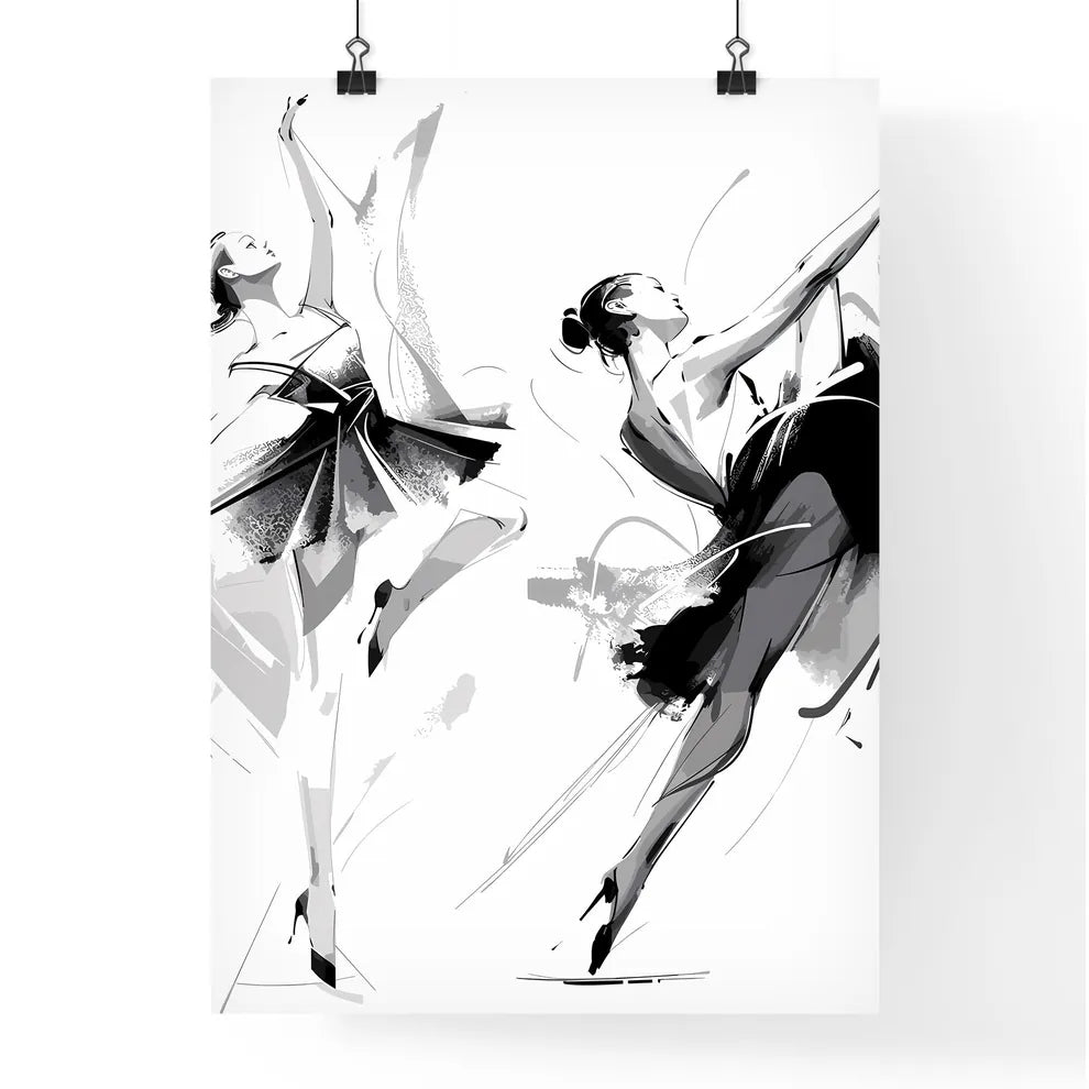Woman In A Tutu Dancing Art Prin Poster