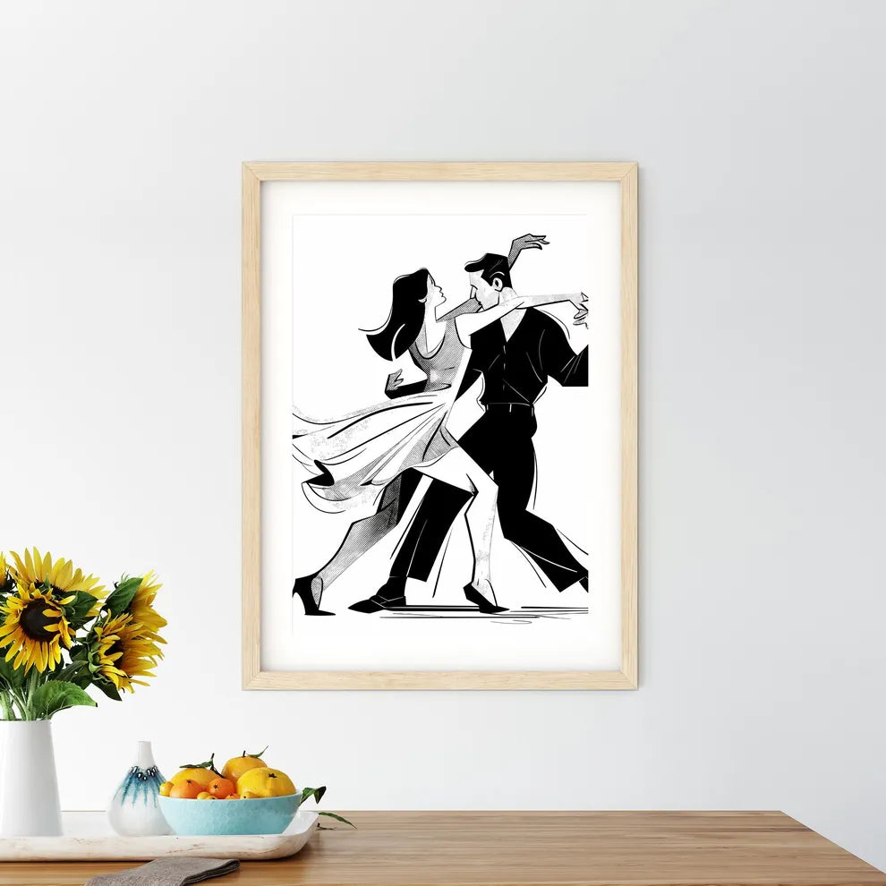 Man And Woman Dancing Art Prin - Kitchen Hangings