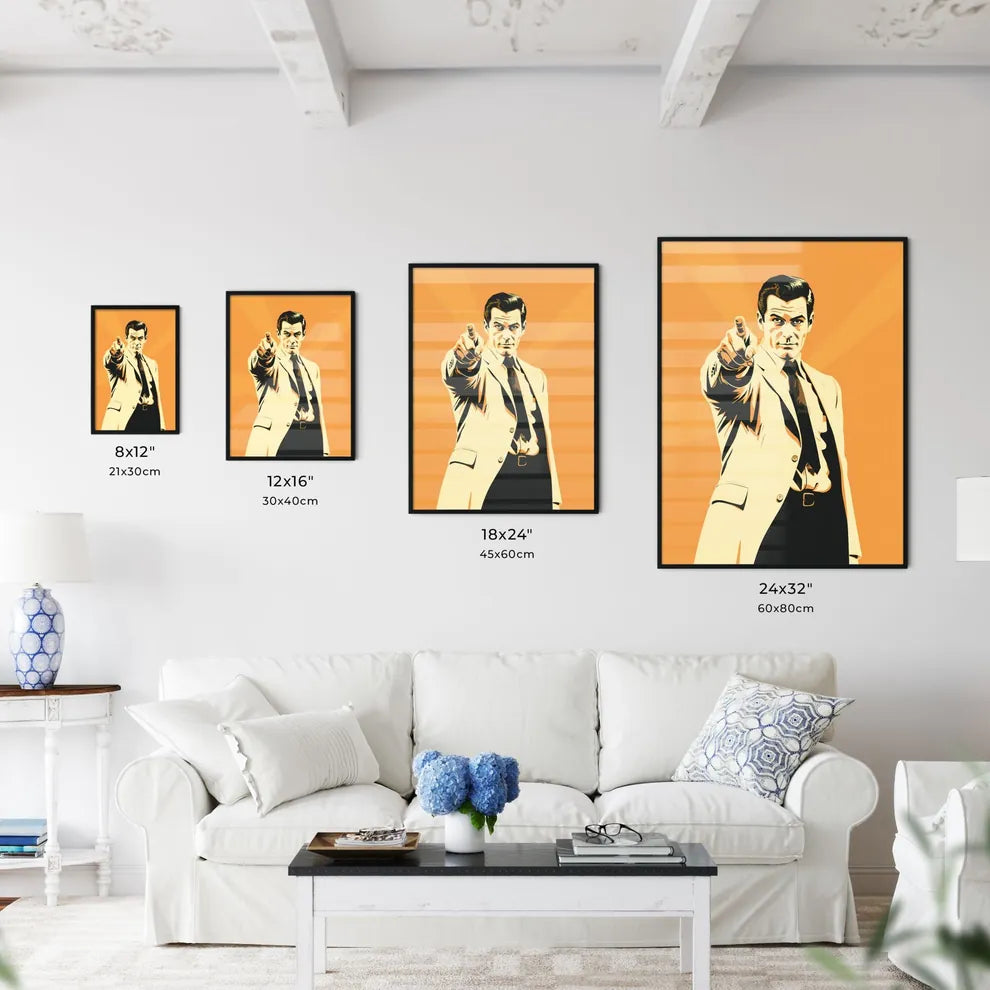 Man Pointing At The Camera Art Prin Wall Art