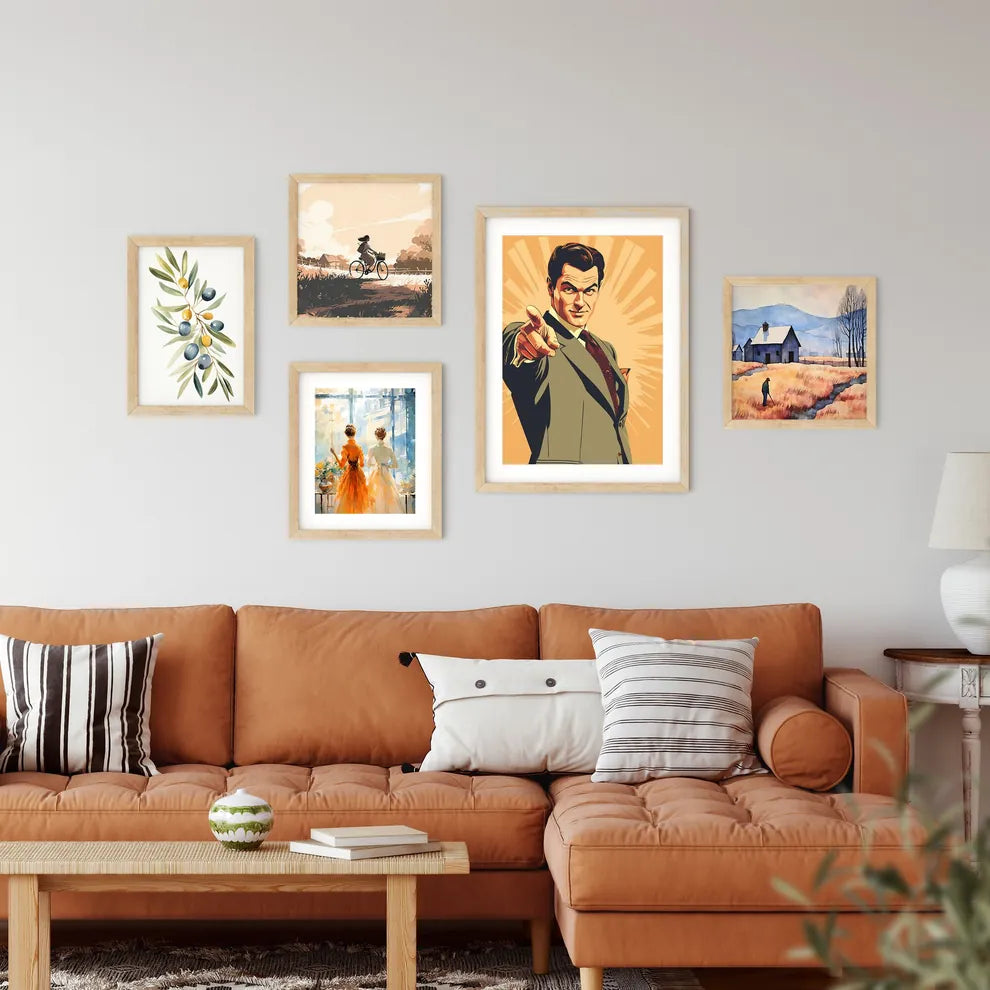 Man Pointing At The Camera Art Prin Framed Print