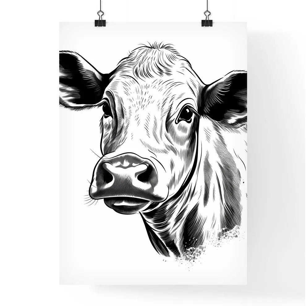 Cow Head With Ears And Nose A Poster