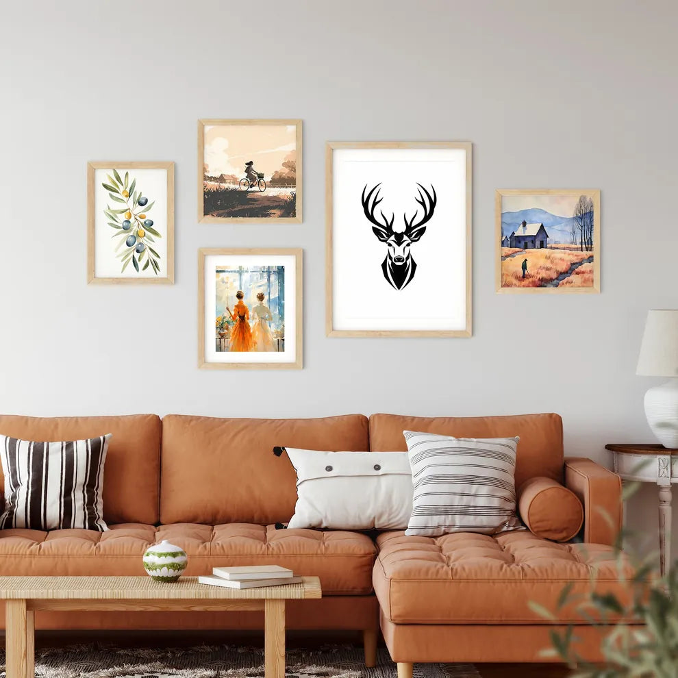 Black And White Image Of A De Framed Print