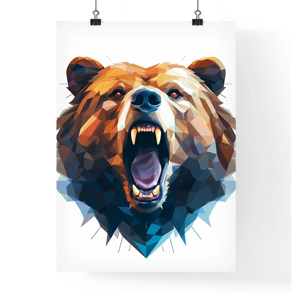 Bear With Its Mouth Open Art  Poster