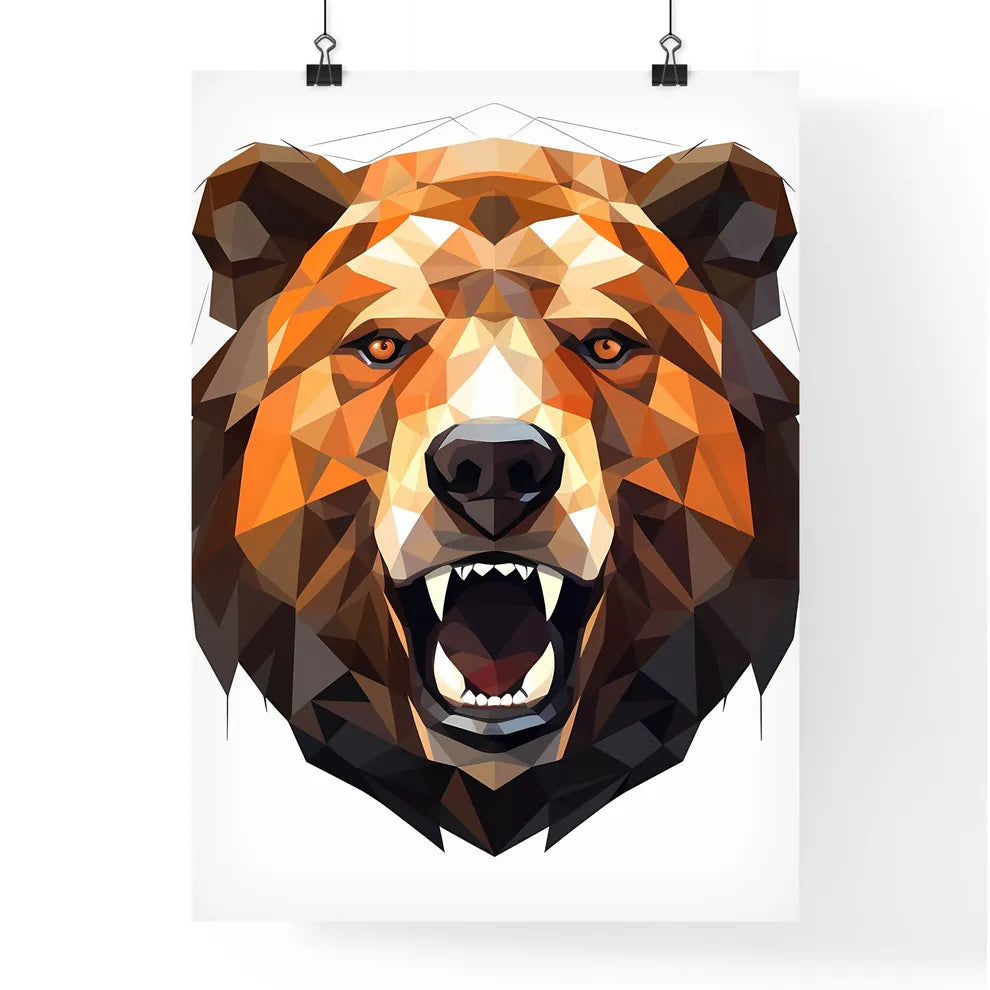 Bear With Its Mouth Open Art  Poster