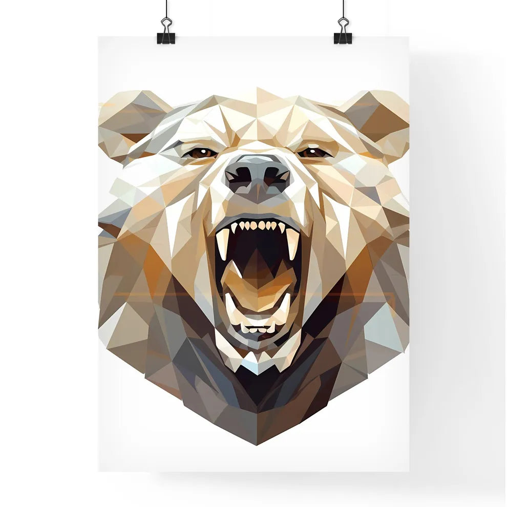 Bear With Its Mouth Open Art  Poster