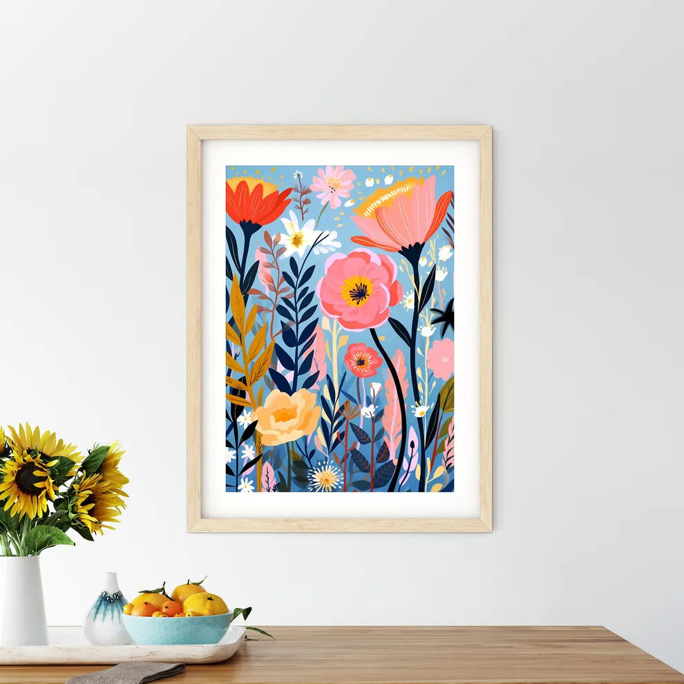 Painting Of Flowers And Plants Art Prin - Kitchen Hangings