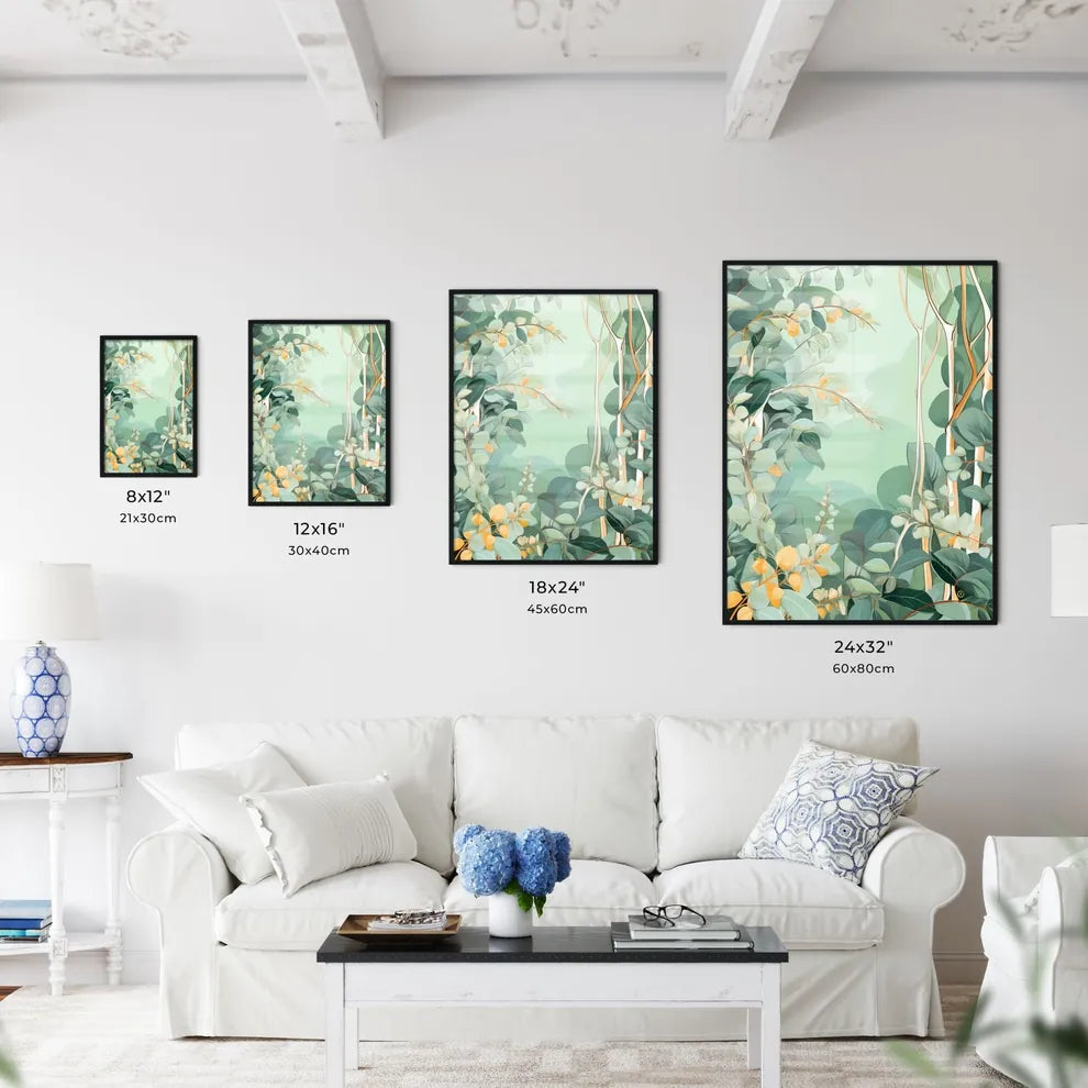 Painting Of A Plant Art Prin Wall Art