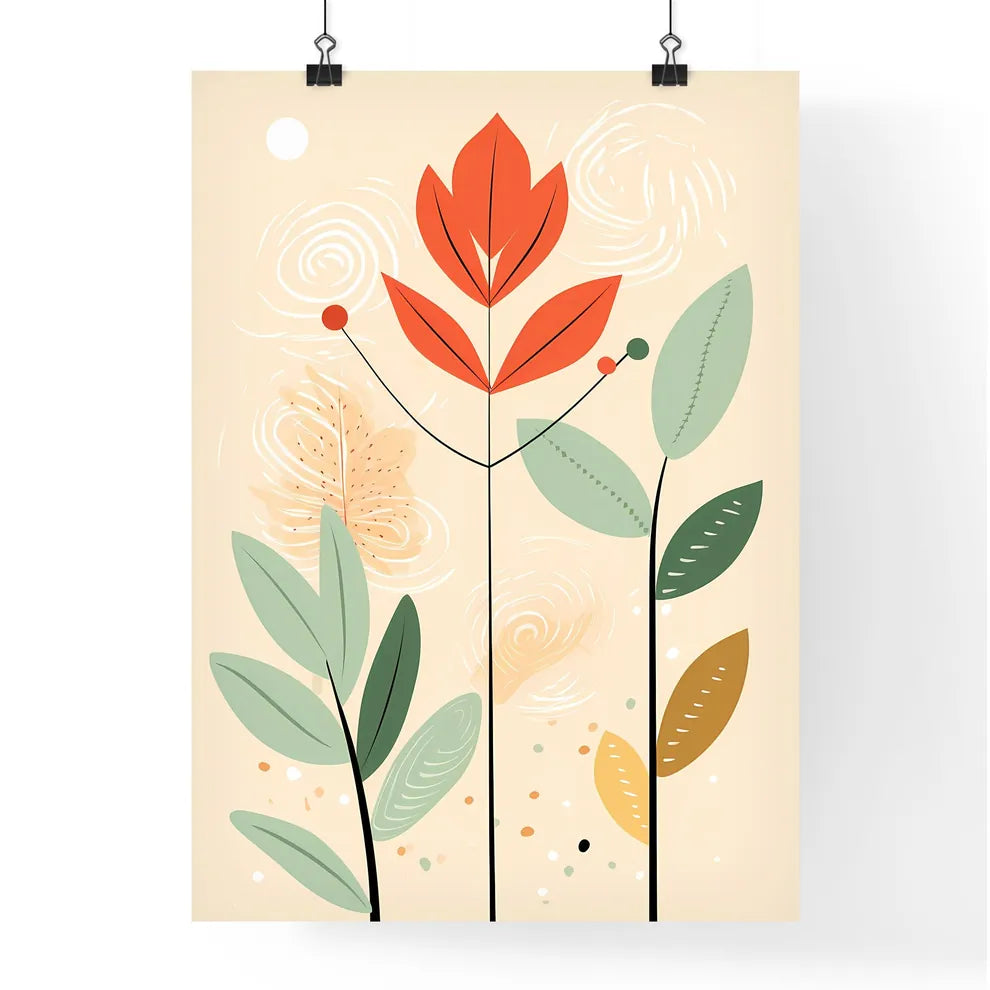 Drawing Of A Plant Art Prin Poster