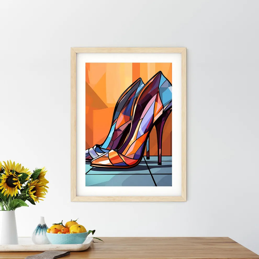 Pair Of High Heeled Shoes Art Prin - Kitchen Hangings
