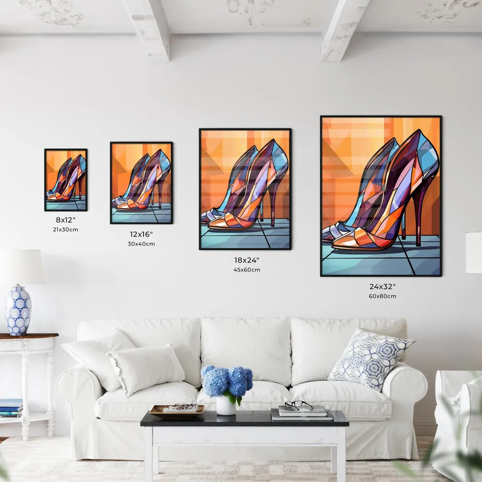 Pair Of High Heeled Shoes Art Prin Wall Art