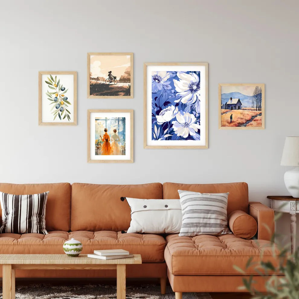 Close Up Of Flowers Art Prin Framed Print