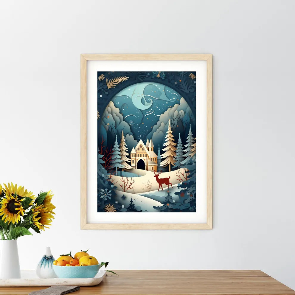 Paper Cut Out Of A House And  Size Chart