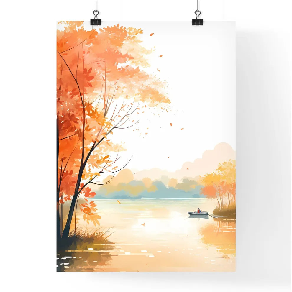 Boat On The Water Art Prin Poster
