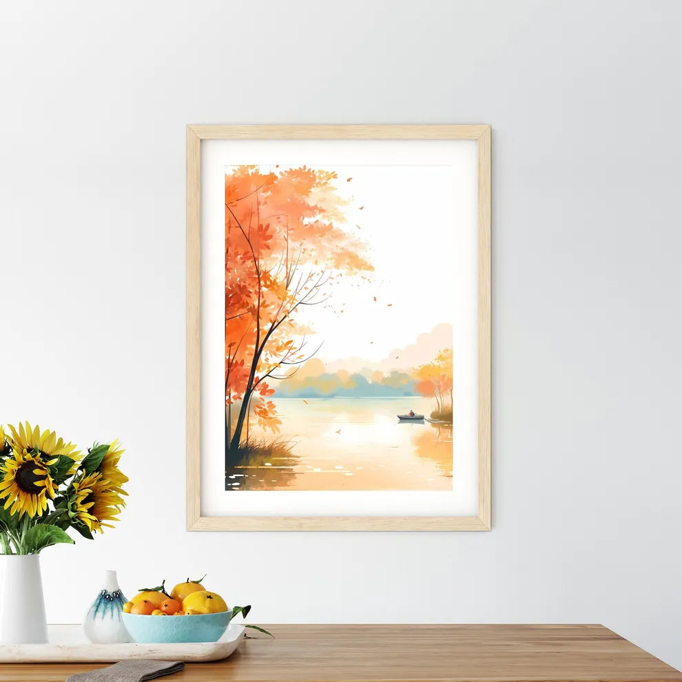 Boat On The Water Art Prin - Kitchen Hangings