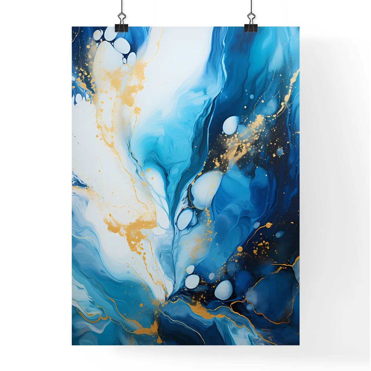 Blue And White Painting Art Prin Poster