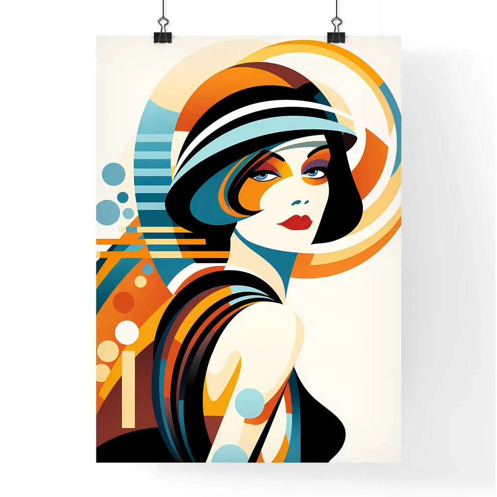 Woman With Colorful Makeup Art Prin Poster