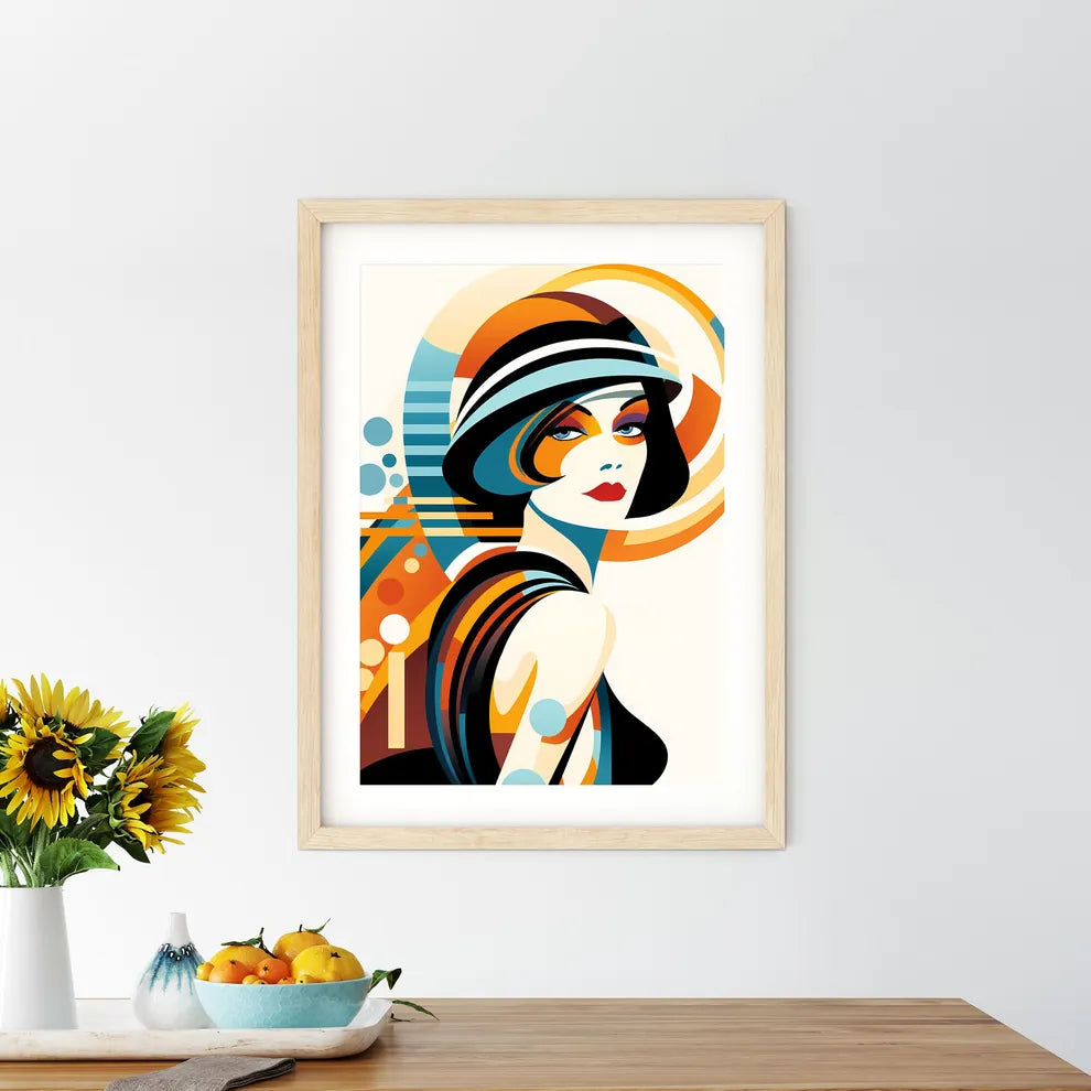 Woman With Colorful Makeup Art Prin - Kitchen Hangings