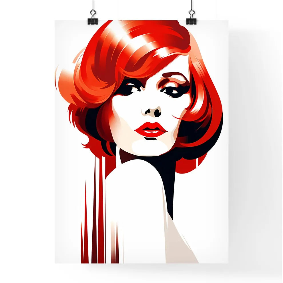 Woman With Red Hair Art Prin Poster