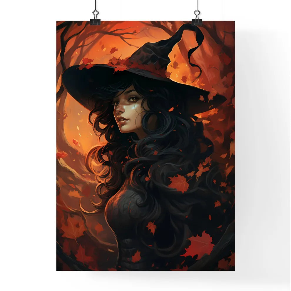 Woman In A Person Hat Art Prin Poster