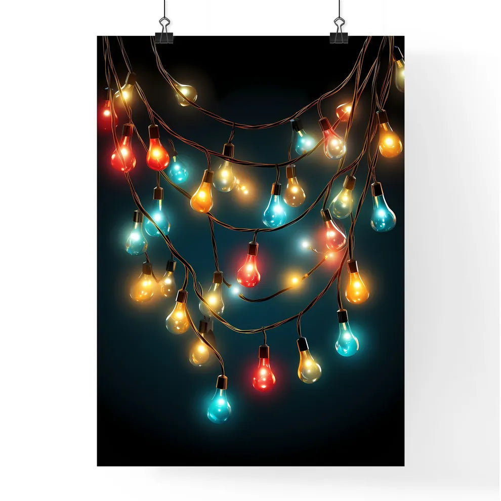 Group Of Colorful Lights Art Prin Poster