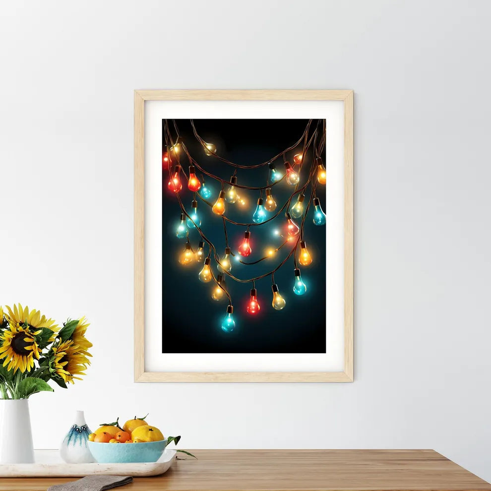 Group Of Colorful Lights Art Prin - Kitchen Hangings