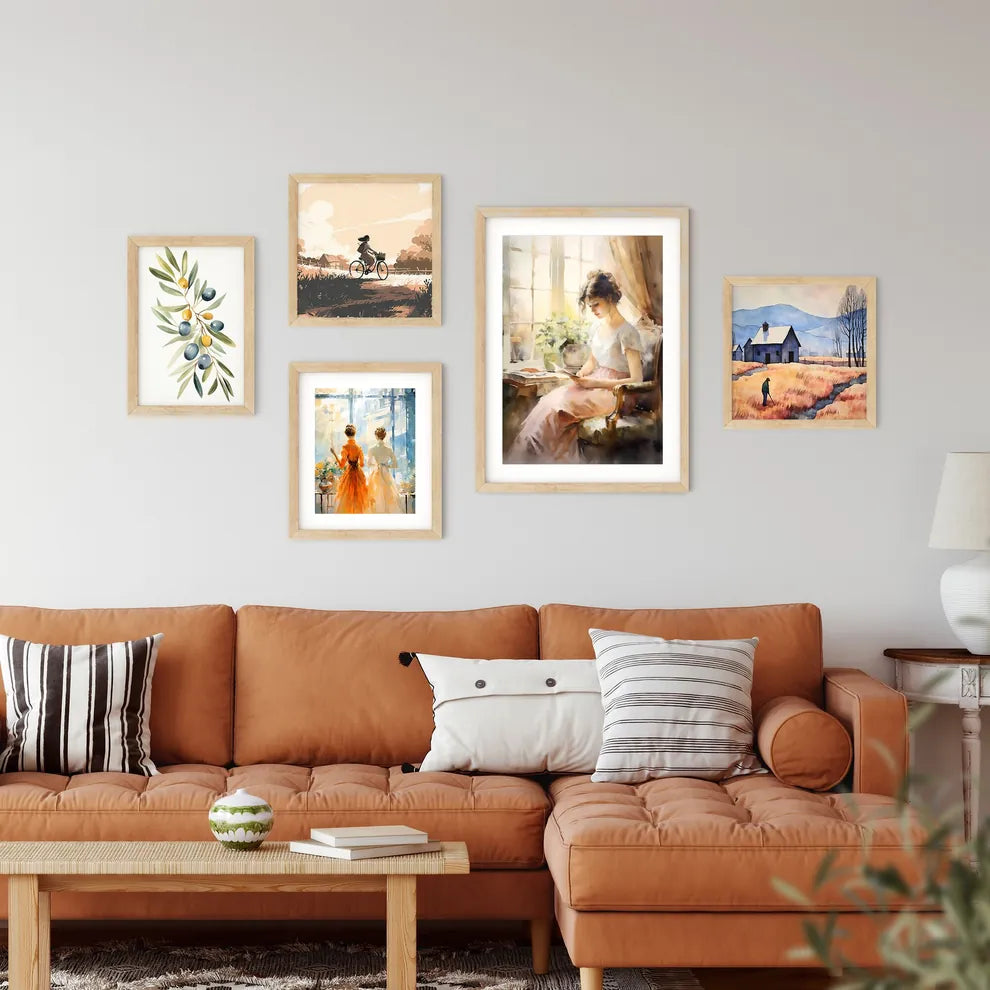 Woman Sitting In A Chair Reading A Book Art  Framed Print