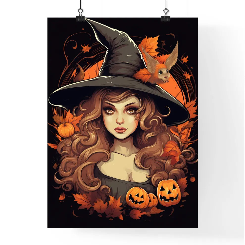 Cartoon Of A Woman In A Perso Poster