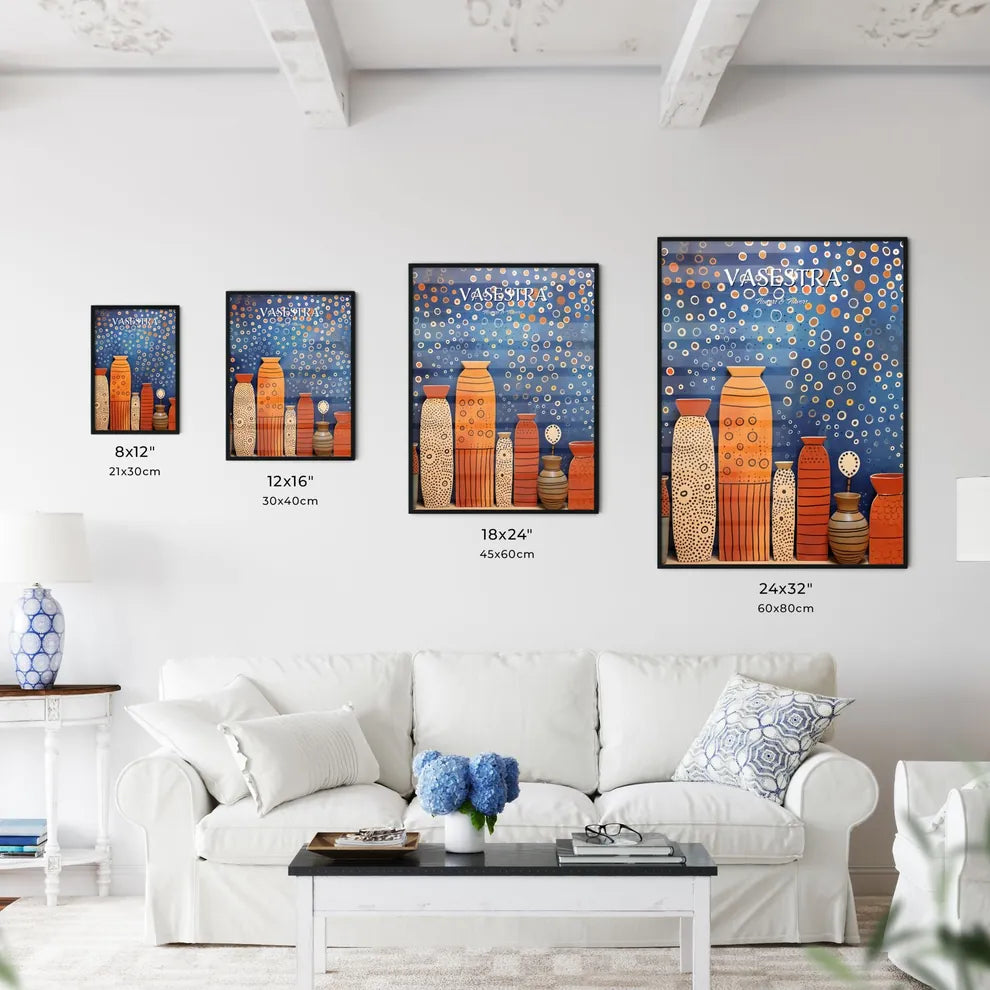 Group Of Vases On A Wall Art Prin - Kitchen Hangings