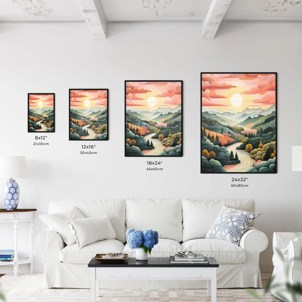 Landscape With A River And Trees Art Prin Wall Art