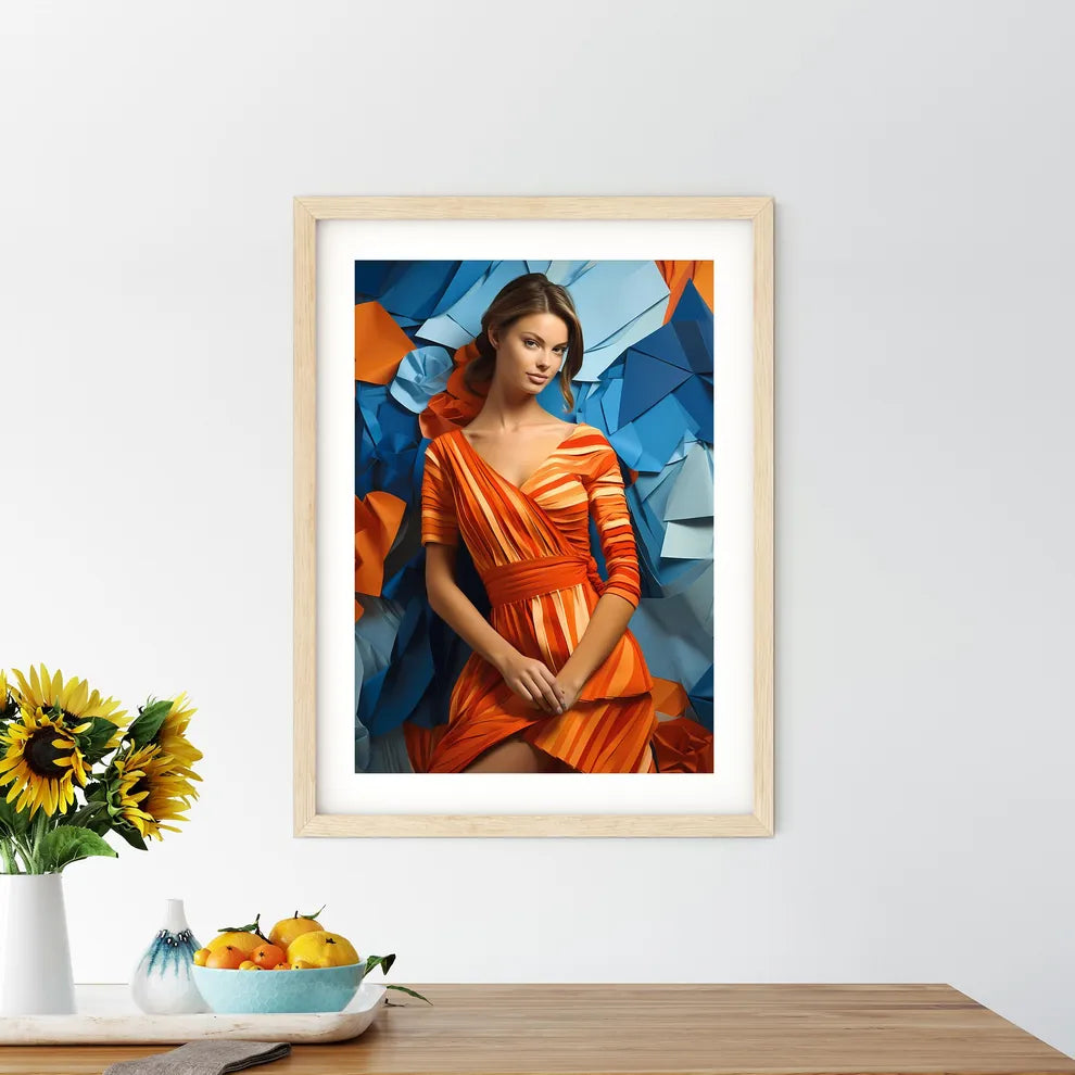 Woman In A Dress Art Prin - Kitchen Hangings