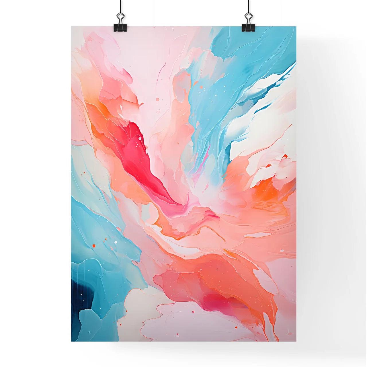 Colorful Painting Of A Cloud Of Paint Art Pr Poster