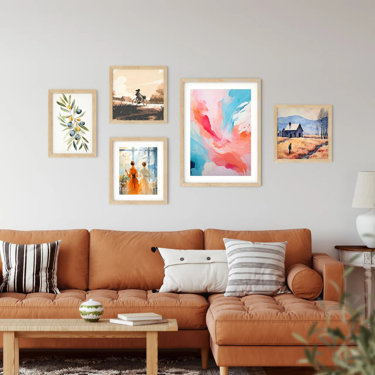 Colorful Painting Of A Cloud Of Paint Art Pr Framed Print