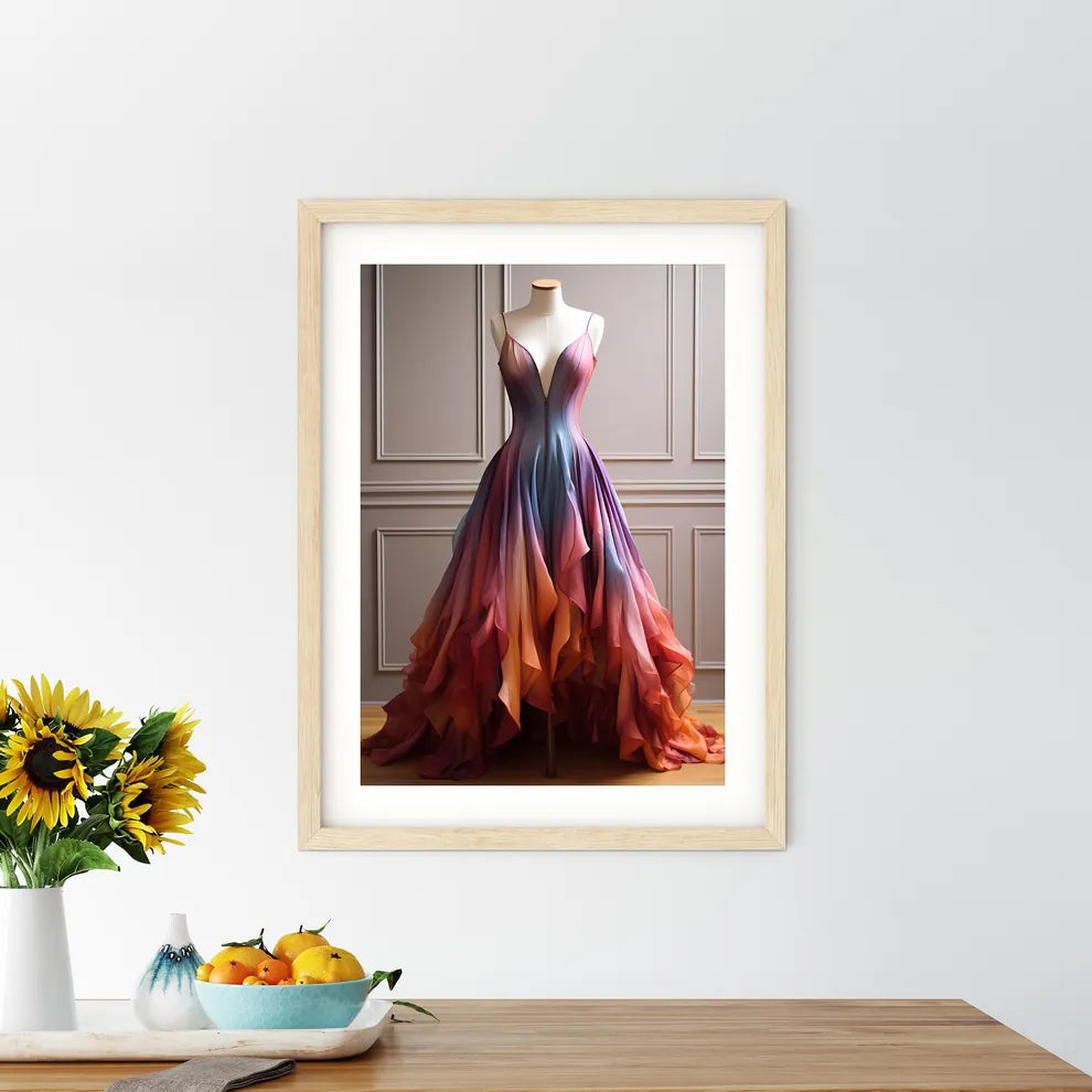 Mannequin Wearing A Dress Art Prin - Kitchen Hangings