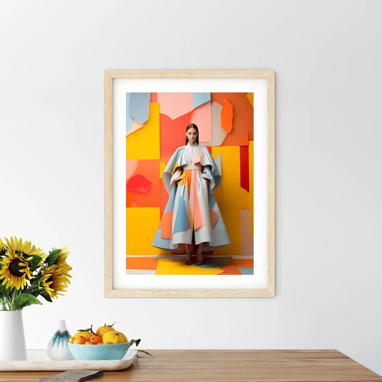 Woman In A Dress Art Prin - Kitchen Hangings