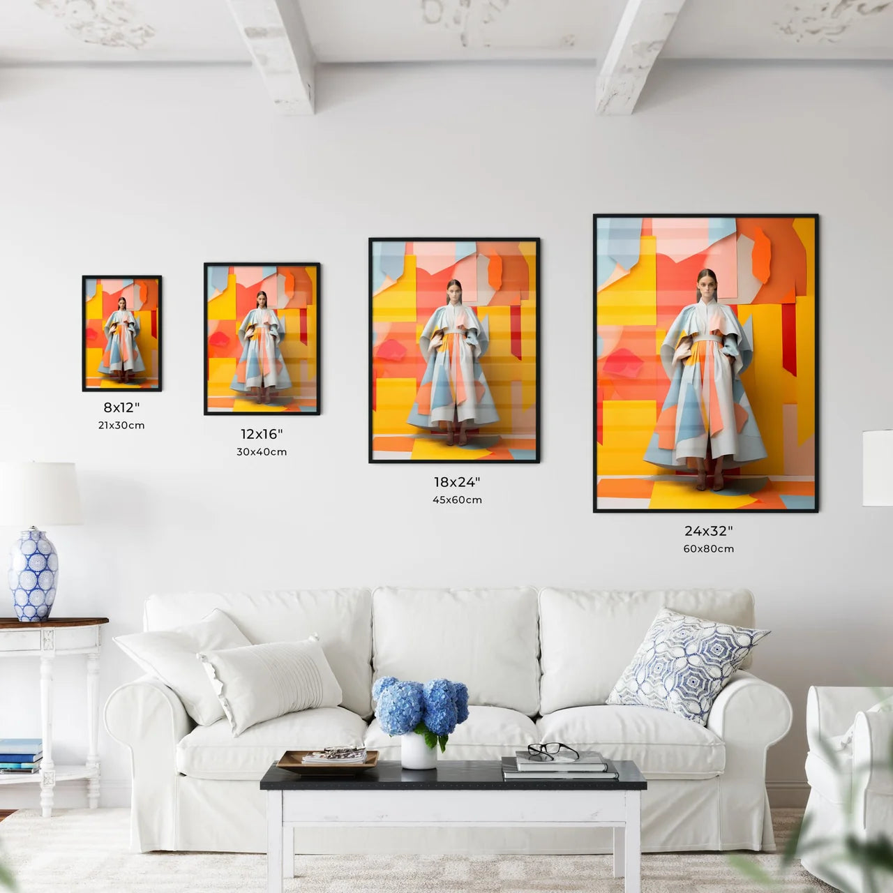 Woman In A Dress Art Prin Wall Art